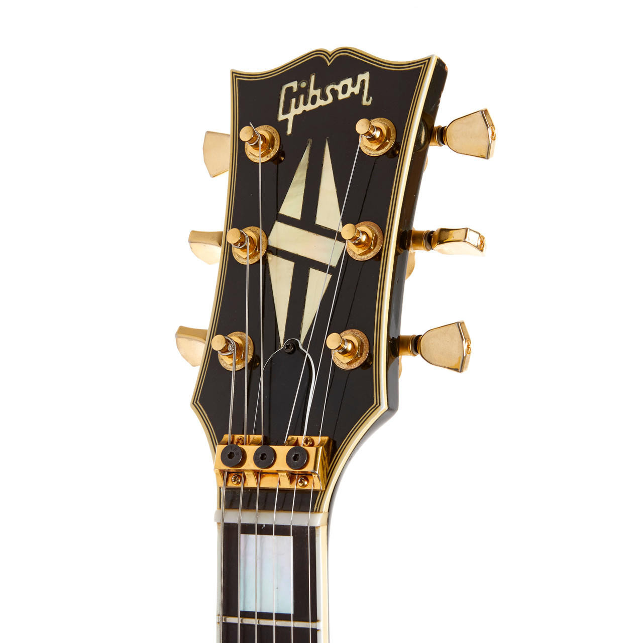 Vintage Gibson Les Paul Custom Ebony Factory Kahler 1986 | Cream