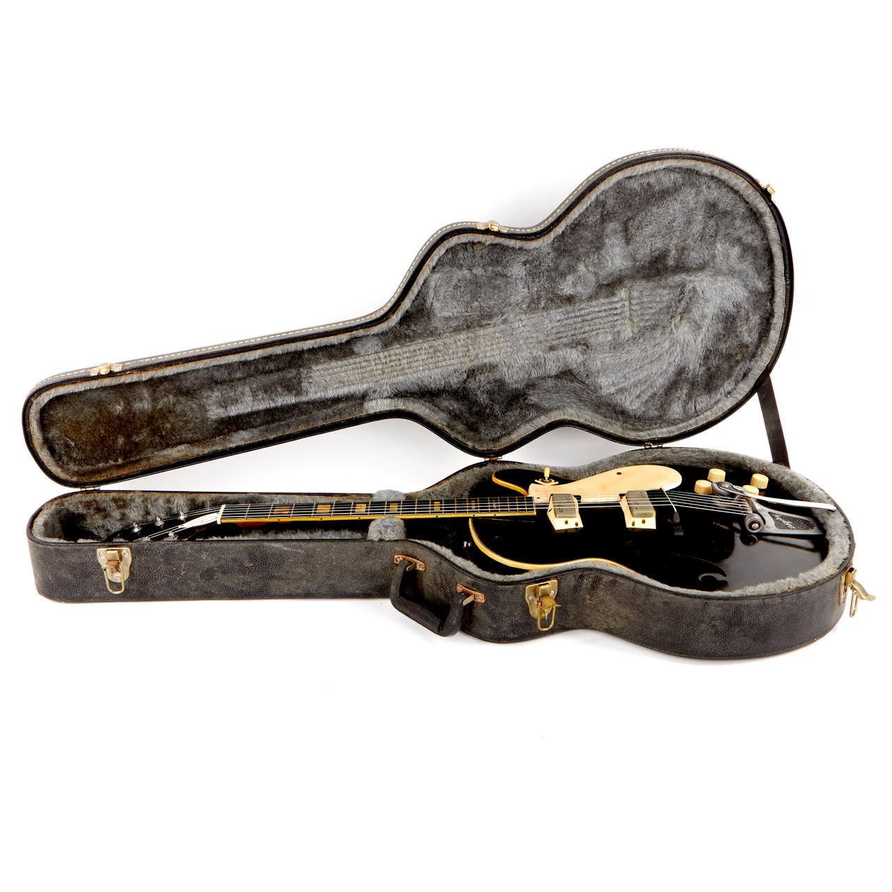 Vintage Silvertone Model 1446 Chris Isaak Hollowbody Black