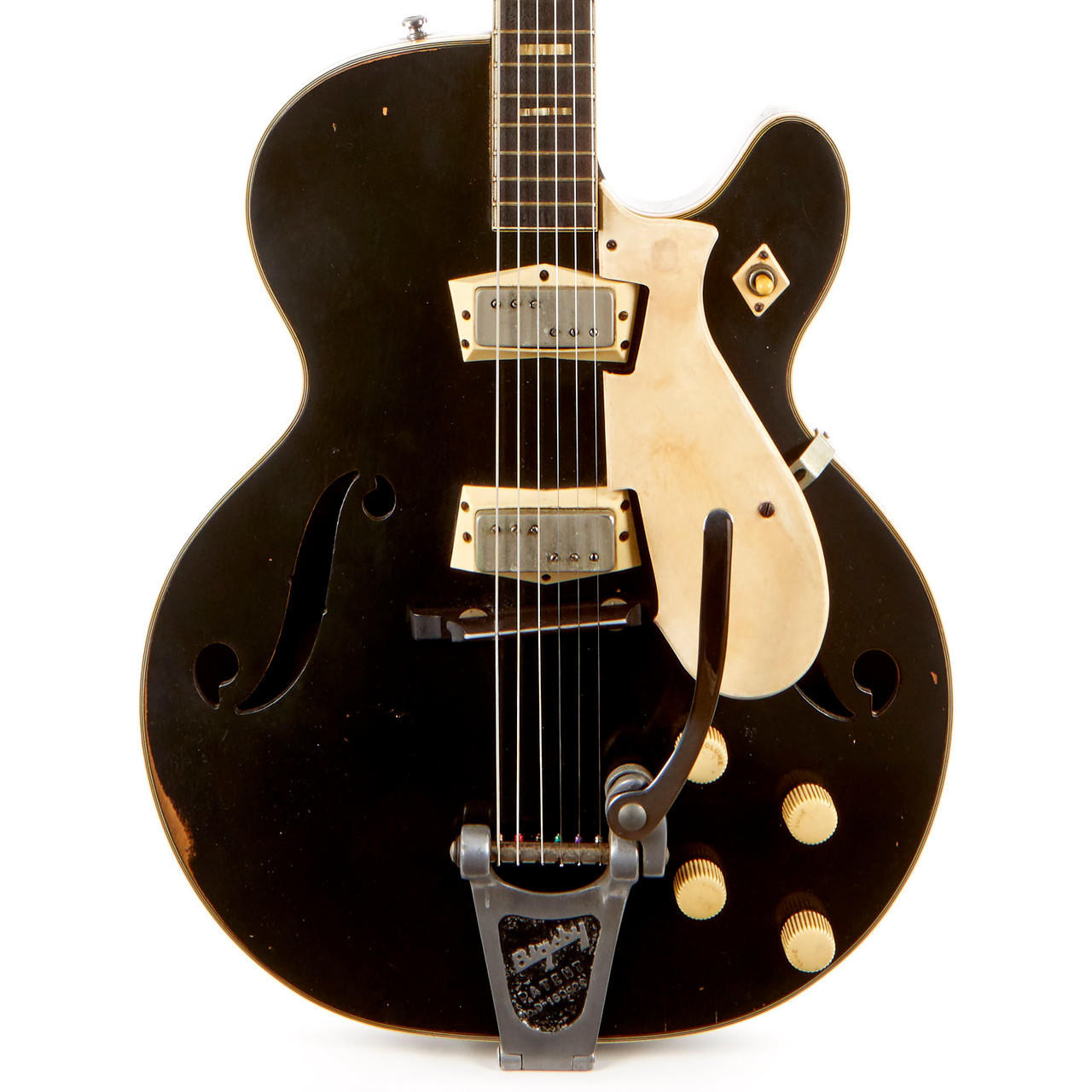 Vintage Silvertone Model 1446 Chris Isaak Hollowbody Black