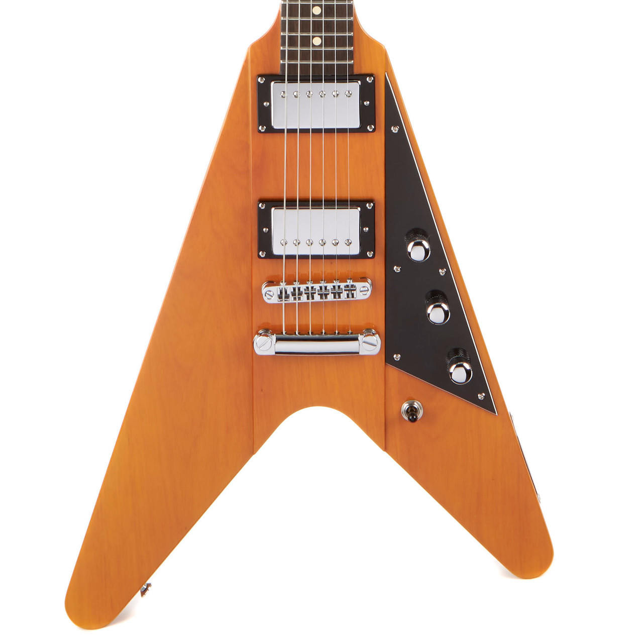 Used Reverend Volcano V-Style Solid Body Electric Honey Finish