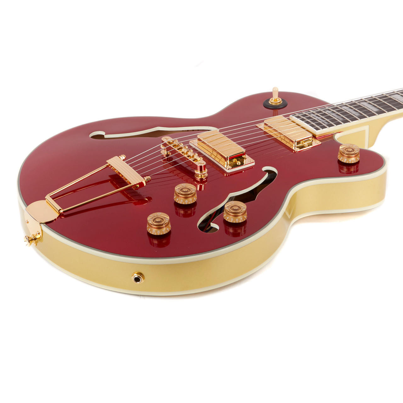 Epiphone Uptown Kat ES Semi-Hollow - Ruby Red Metallic | Cream