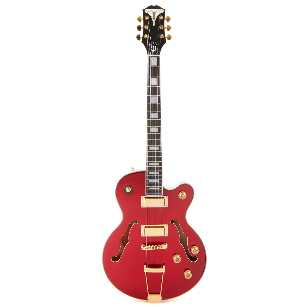 Epiphone Uptown Kat ES Semi-Hollow - Ruby Red Metallic | Cream