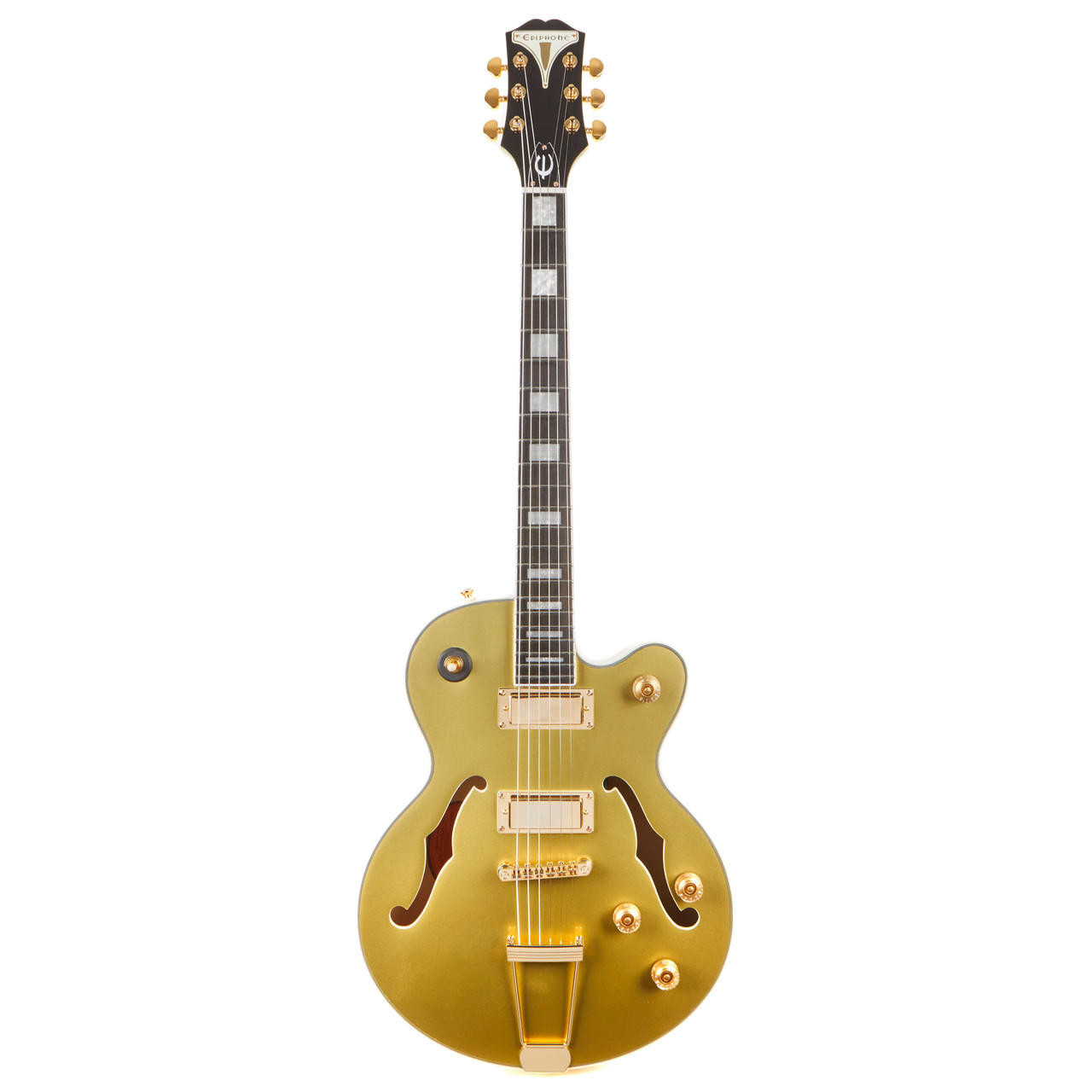 ギター Epiphone Uptown Kat Epiphone Uptown Kat ES Semi-Hollow - Topaz Gold Metallic | Cream