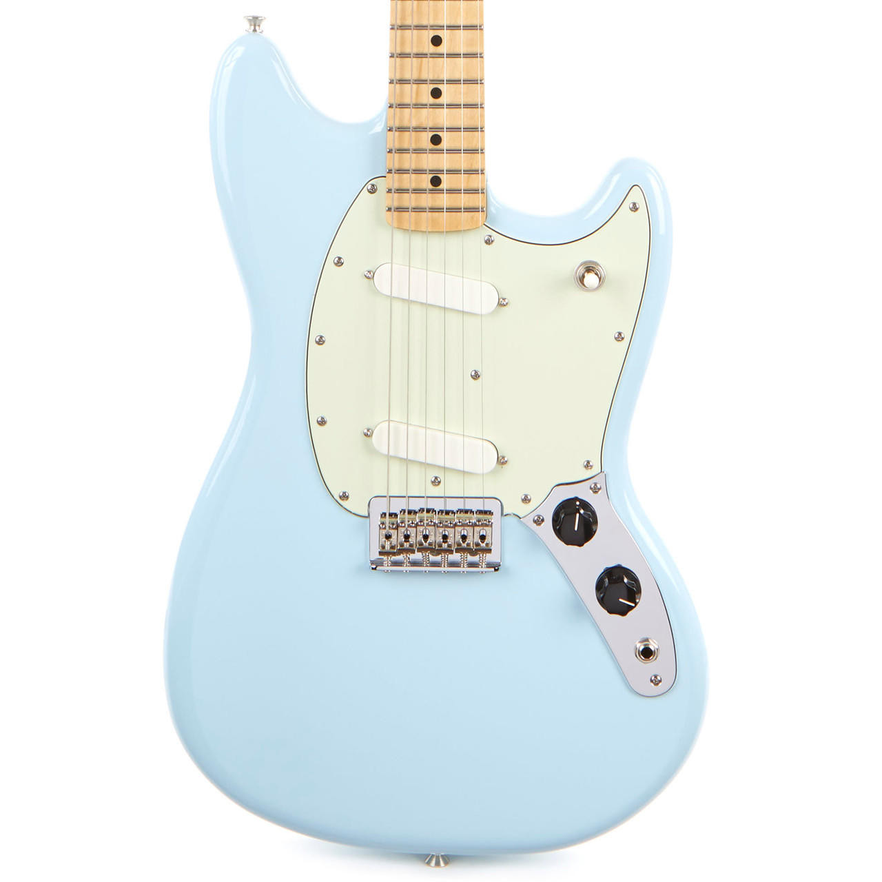 Fender Mustang エレキギター ライトブルー Fender Player Mustang Maple - Sonic Blue | Cream City Music