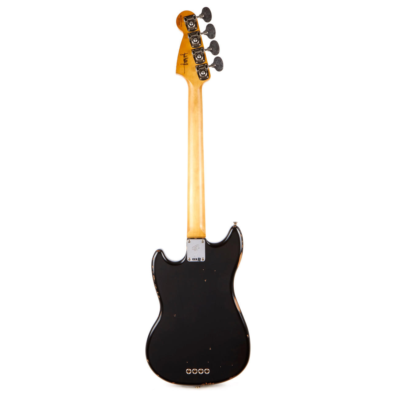 Fender Justin Meldal-Johnsen Road Worn Mustang Bass - Black