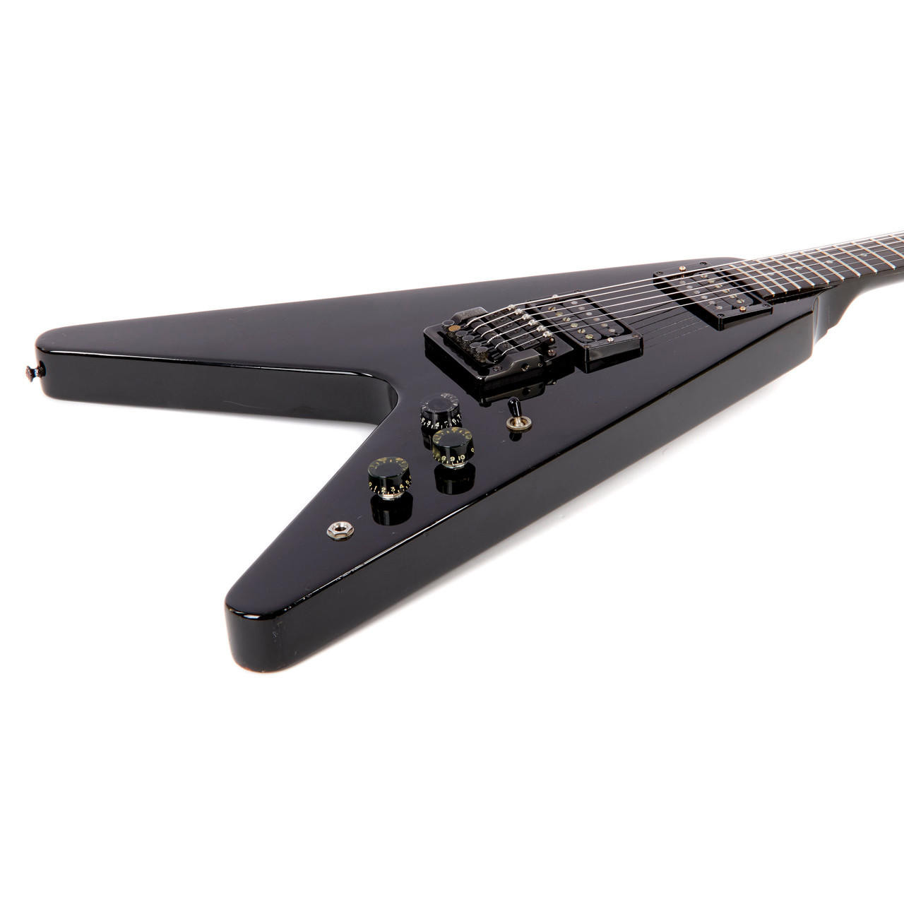 Used Vintage Gibson Flying V Factory Kahler Ebony 1985 | Cream