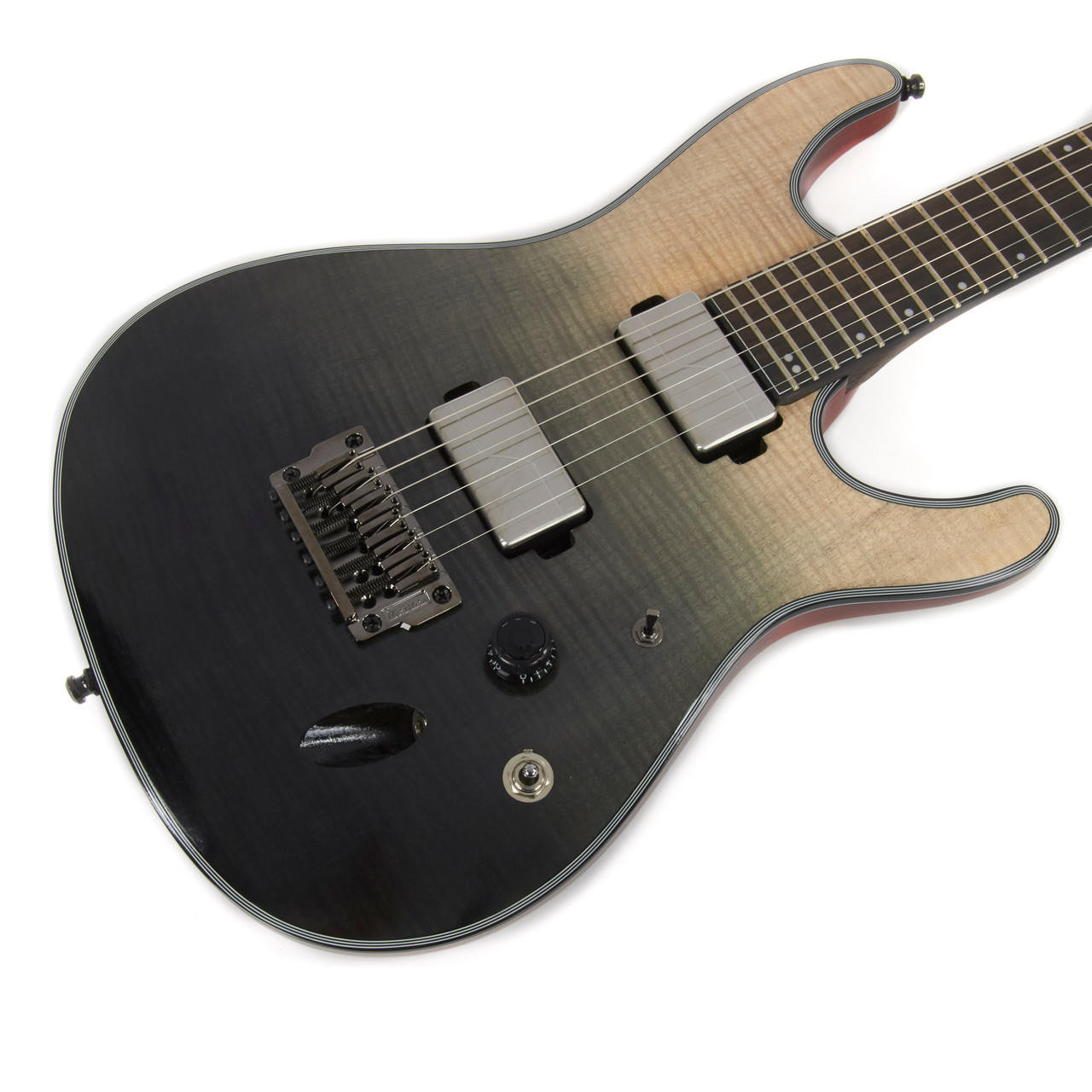 Used Ibanez Axion Label S61AL - Black Mirage Gradiation | Cream
