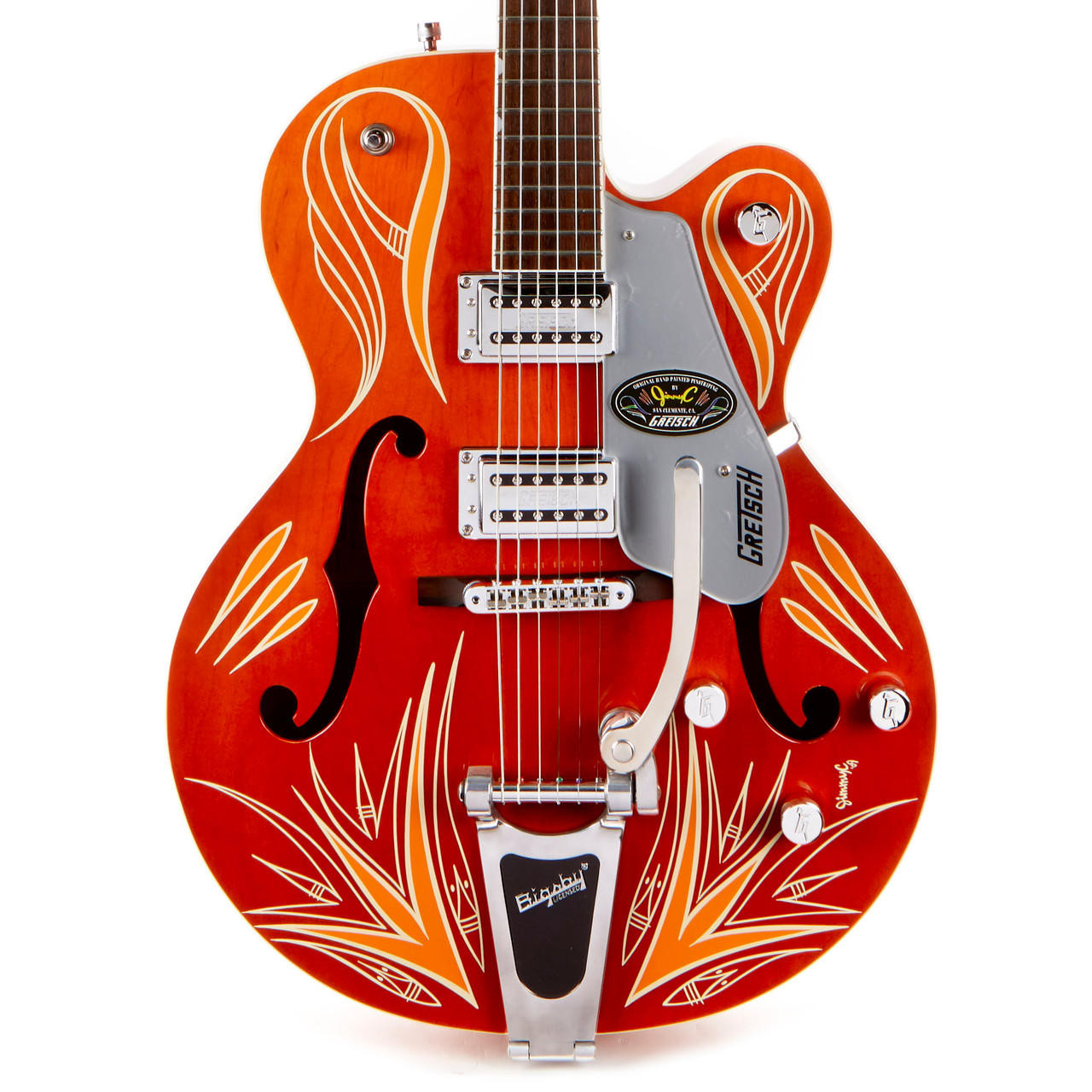 Used Gretsch G5120 Electromatic Pinstripe Orange 2008 | Cream City