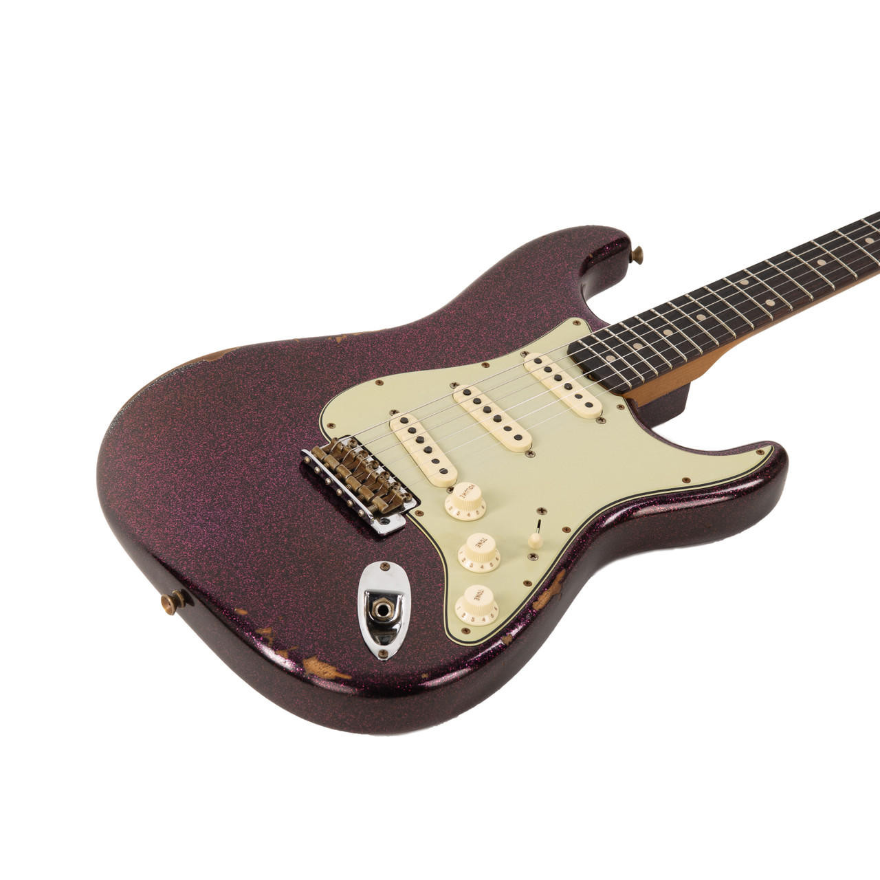 Fender Custom Shop 1961 Stratocaster Relic - Aged Magenta Sparkle