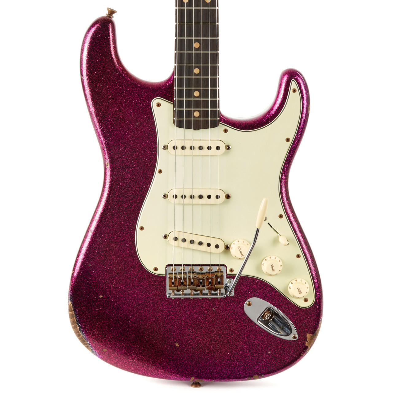 Fender Custom Shop 1961 Stratocaster Relic - Aged Magenta Sparkle