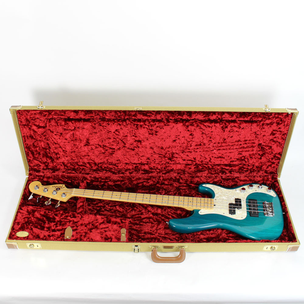 2000 USA Made Fender Precision Bass Deluxe in Trans Green Finish