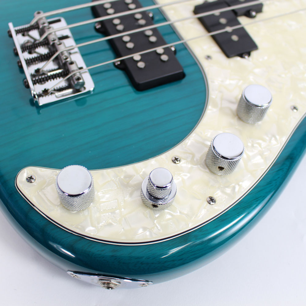 2000 USA Made Fender Precision Bass Deluxe in Trans Green Finish
