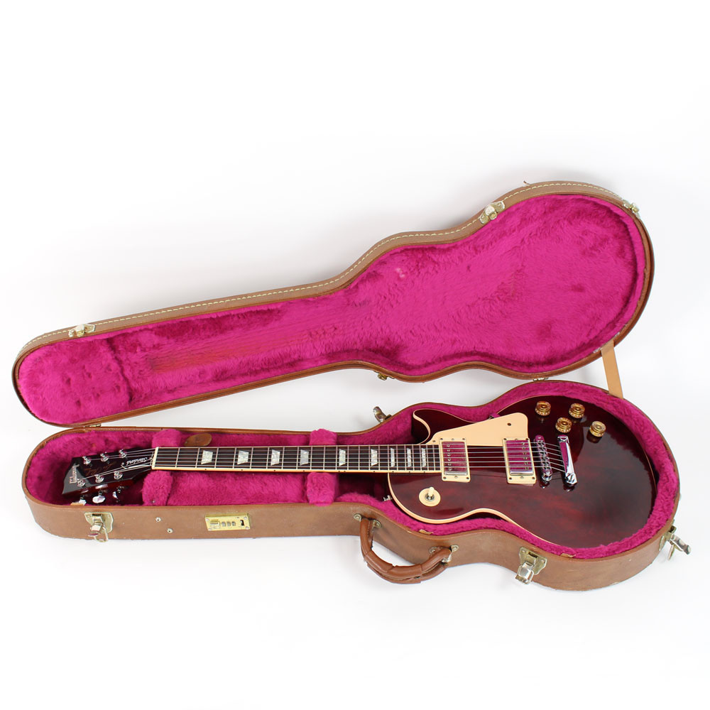 2001 Gibson Les Paul Standard Electric Guitar in Wine Red Finish