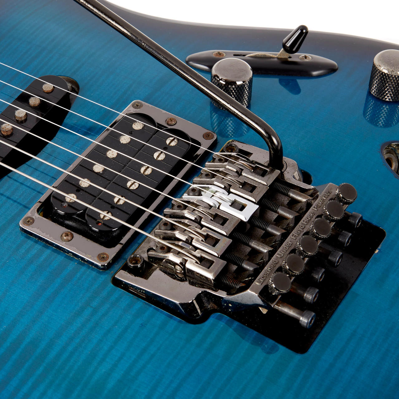 Used Ibanez Custom Made S540 Blue Burst Flame Maple MIJ 2004