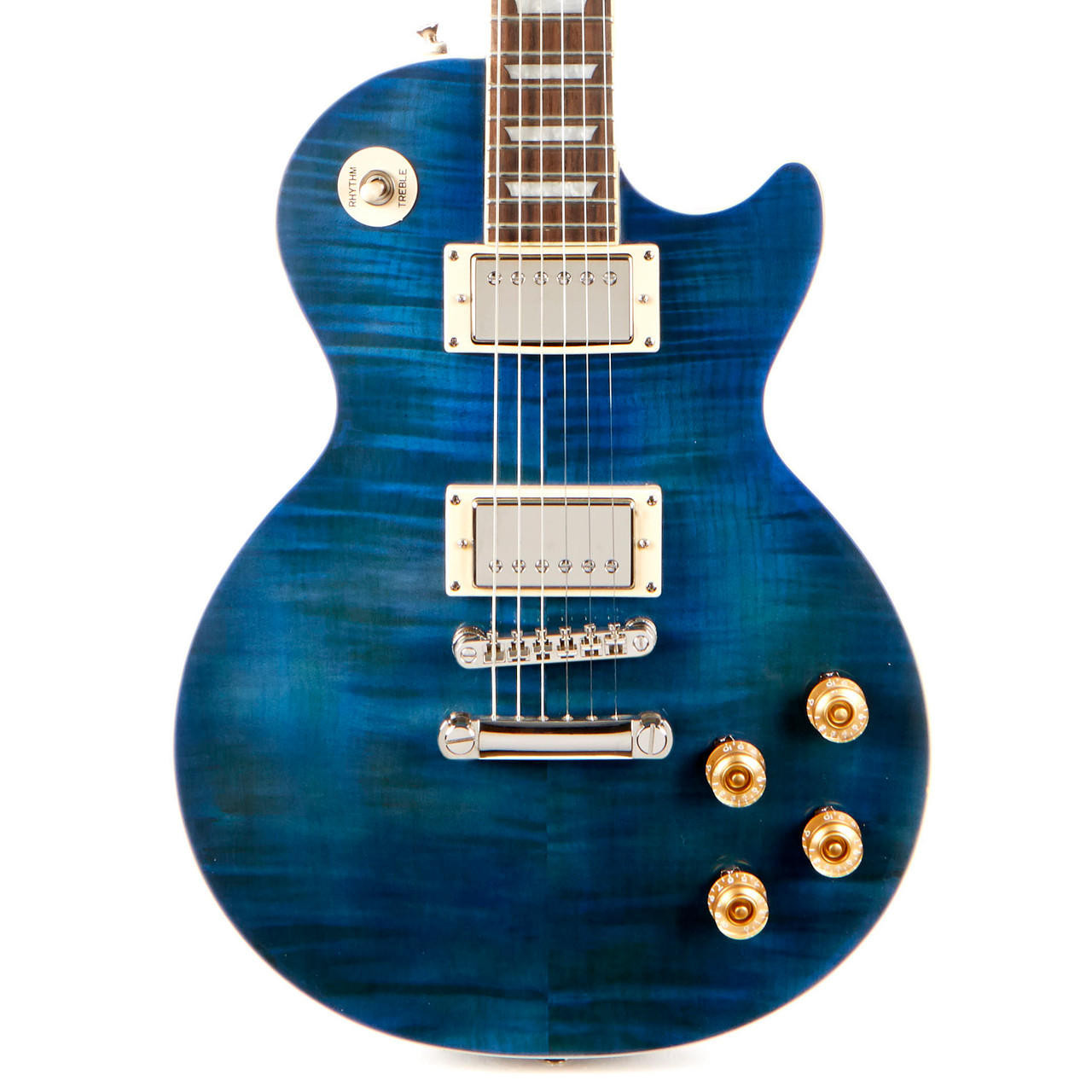 Used Epiphone Les Paul 1960 Tribute Plus Blue Flame | Cream City Music