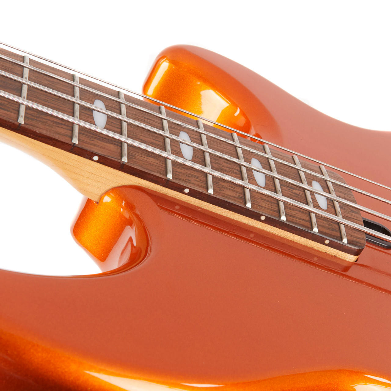 Used Yamaha BB414 Bass Metallic Orange Finish | Cream City Music