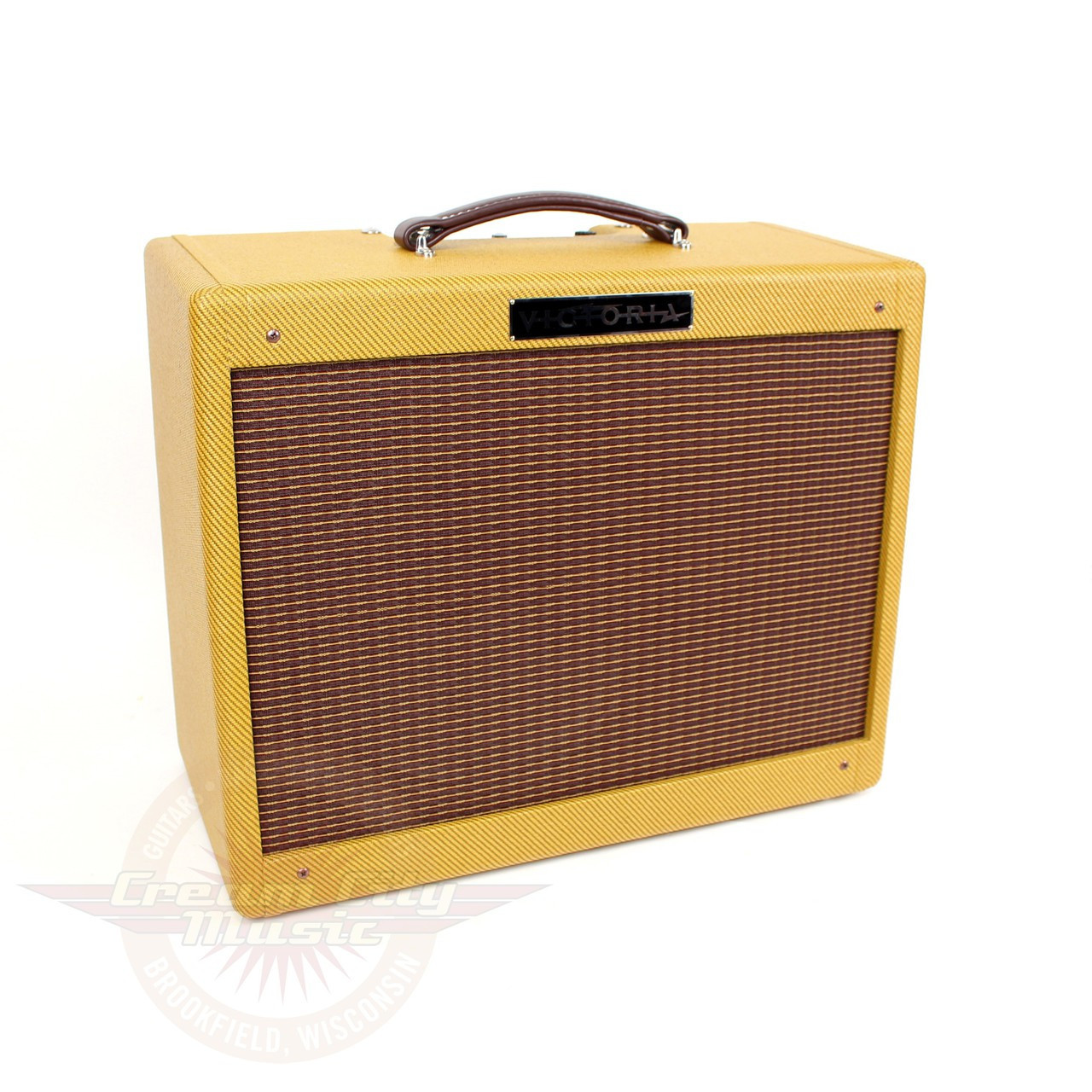 SBS KIT / 真鍮ハンガー付】シムクラフト 2Face Deck 初期 Victoria 5112 5W 1x12 Tweed Tube Combo Amp | Cream City Music