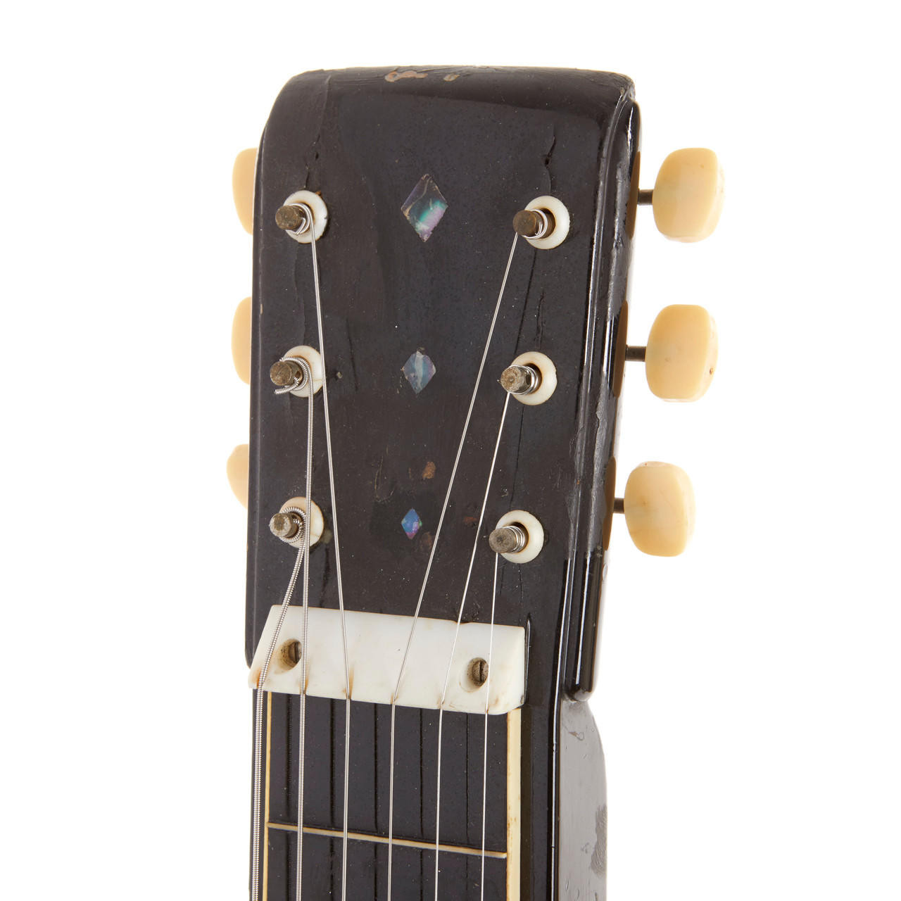 Rare Vintage Teisco Model R Lap Steel Black | Cream City Music