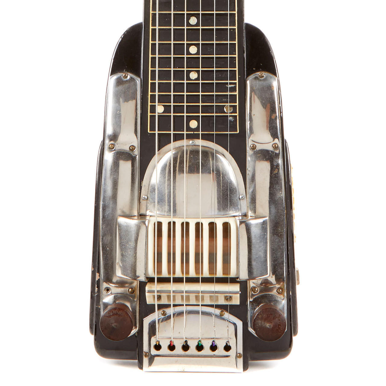 ギター Teisco Pedal Steel Guitar, Case Rare Vintage Teisco Model R Lap Steel Black | Cream City Music