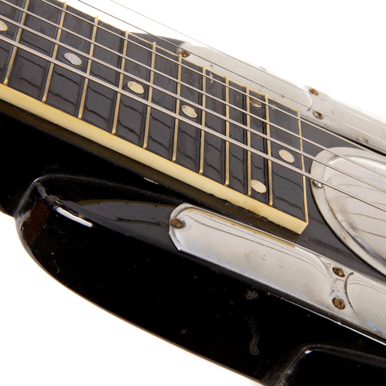 Rare Vintage Teisco Model R Lap Steel Black | Cream City Music