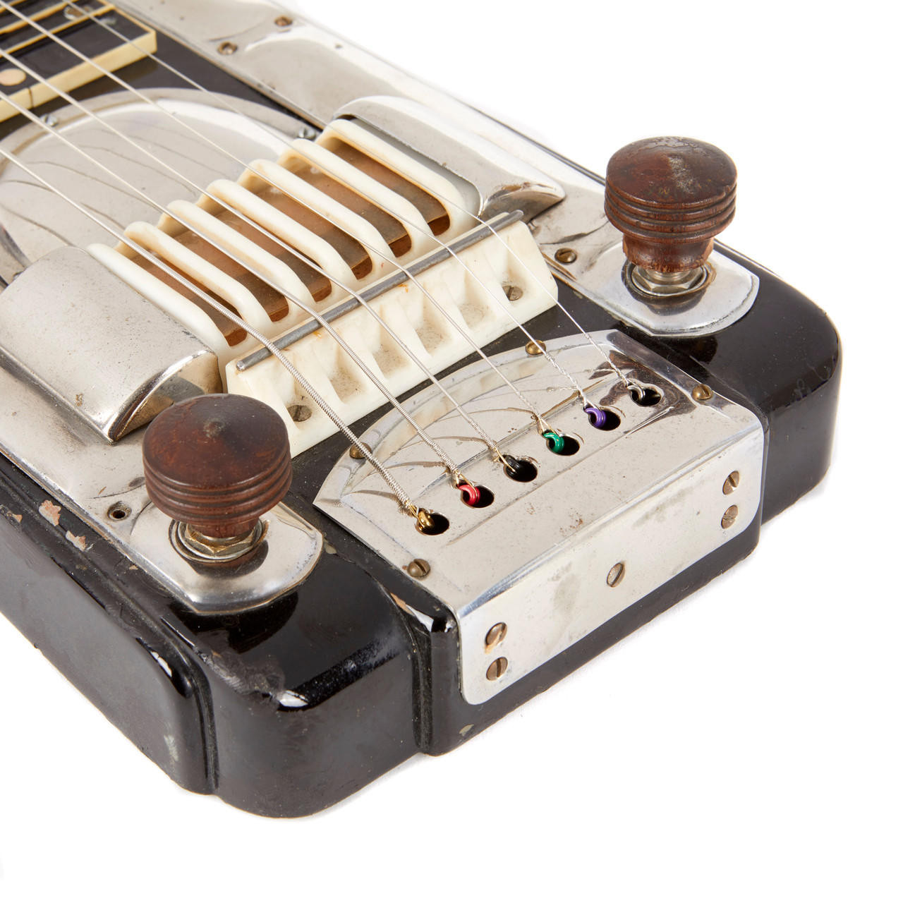 Rare Vintage Teisco Model R Lap Steel Black | Cream City Music