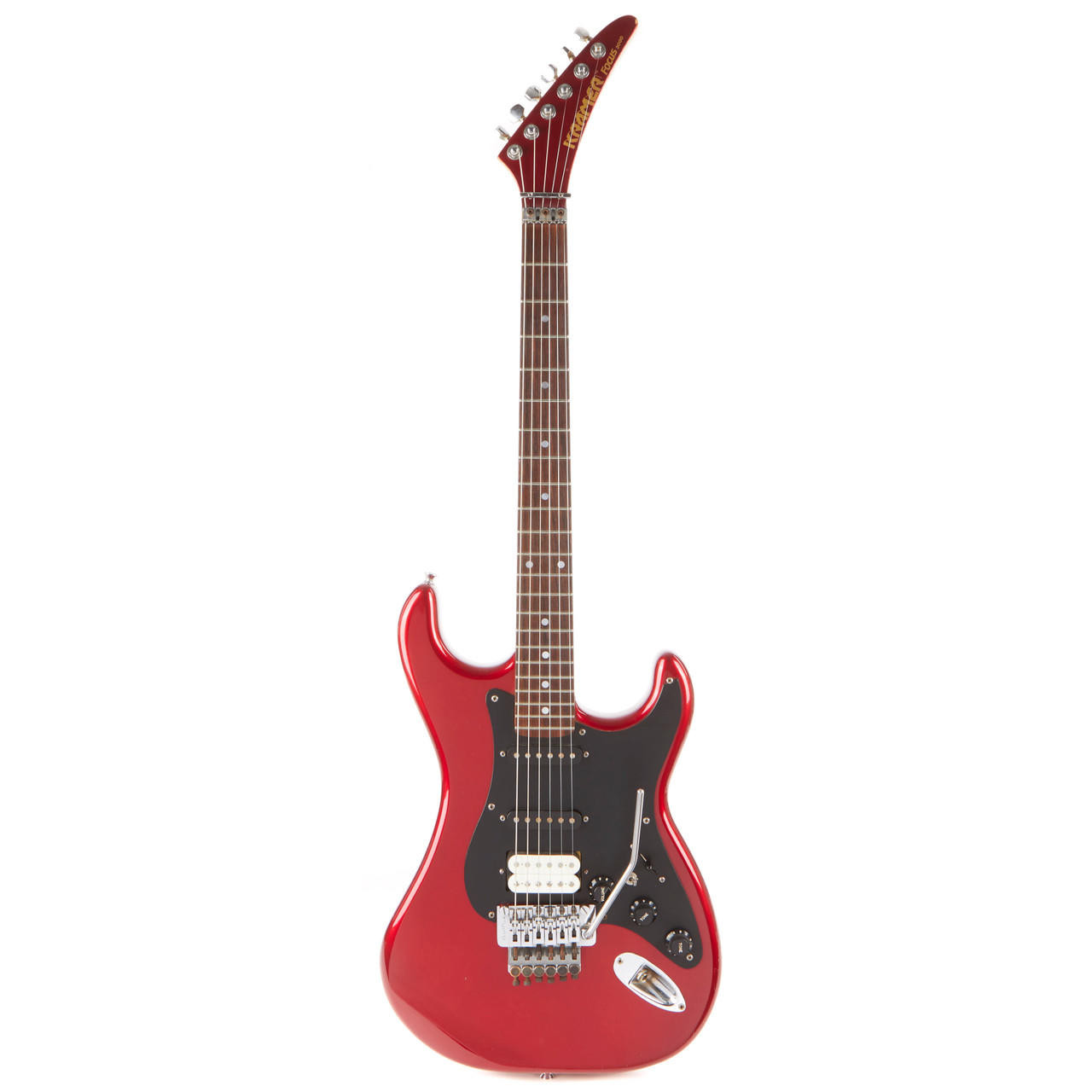 左利きギター Kramer Focus 3000 (キャンディーアップルレッド) Used Kramer Focus 3000 MIJ Candy Apple Red | Cream City Music