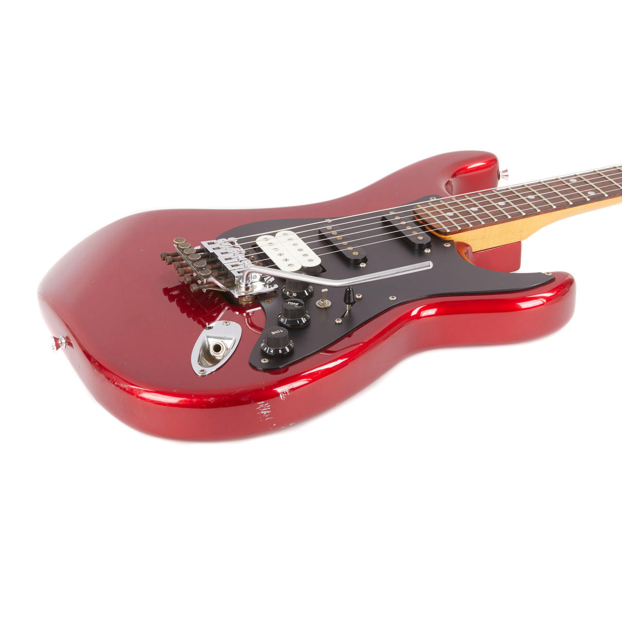 左利きギター Kramer Focus 3000 (キャンディーアップルレッド) Used Kramer Focus 3000 MIJ Candy Apple Red | Cream City Music