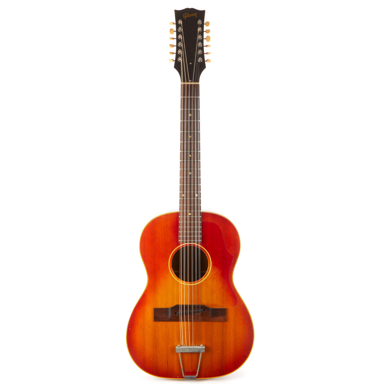 Vintage Gibson B-25-12 12-String Acoustic Cherry Sunburst 1965