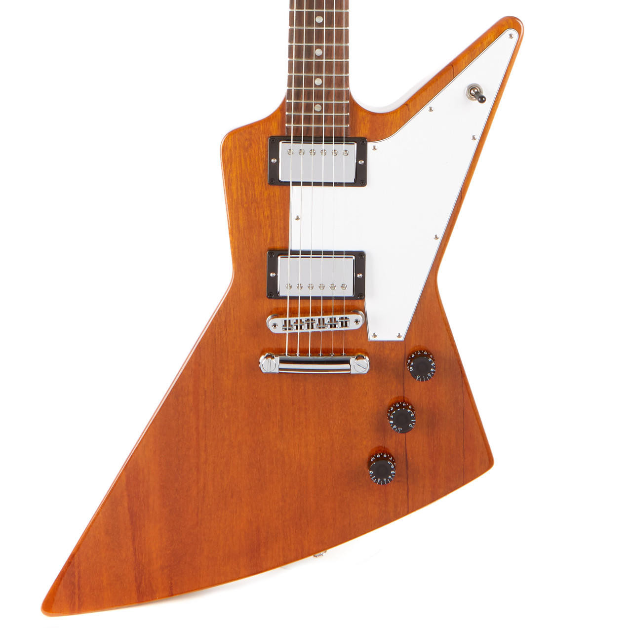 自作 変形ボディ　エレキギター EXPLORER TYPE NATURAL Used Gibson Explorer Natural 2018 | Cream City Music