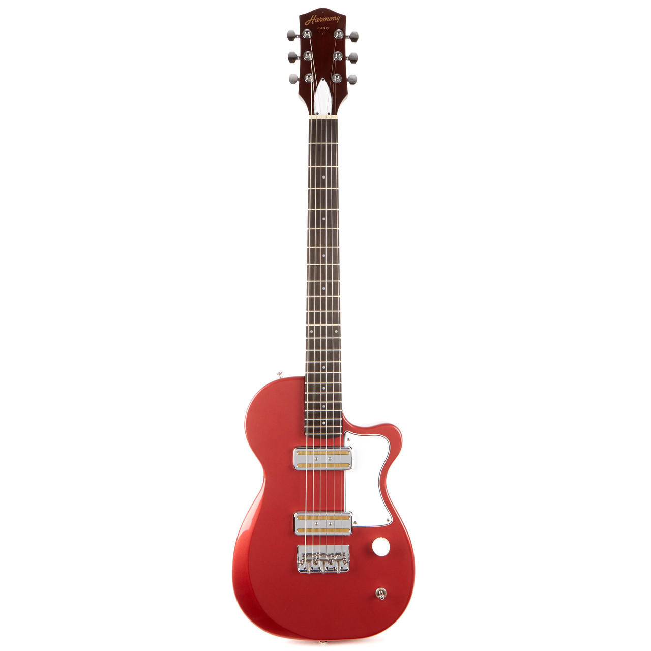 Harmony Juno Travel Size Small Body Electric Guitar - Rose | Cream