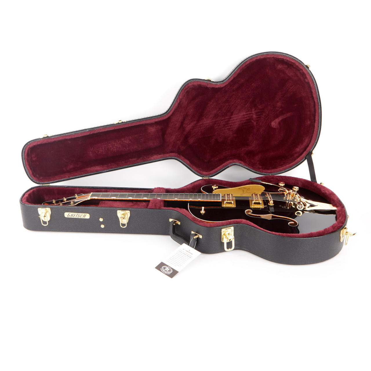 Gretsch G6136T-BLK Players Edition Black Falcon - Black | Cream