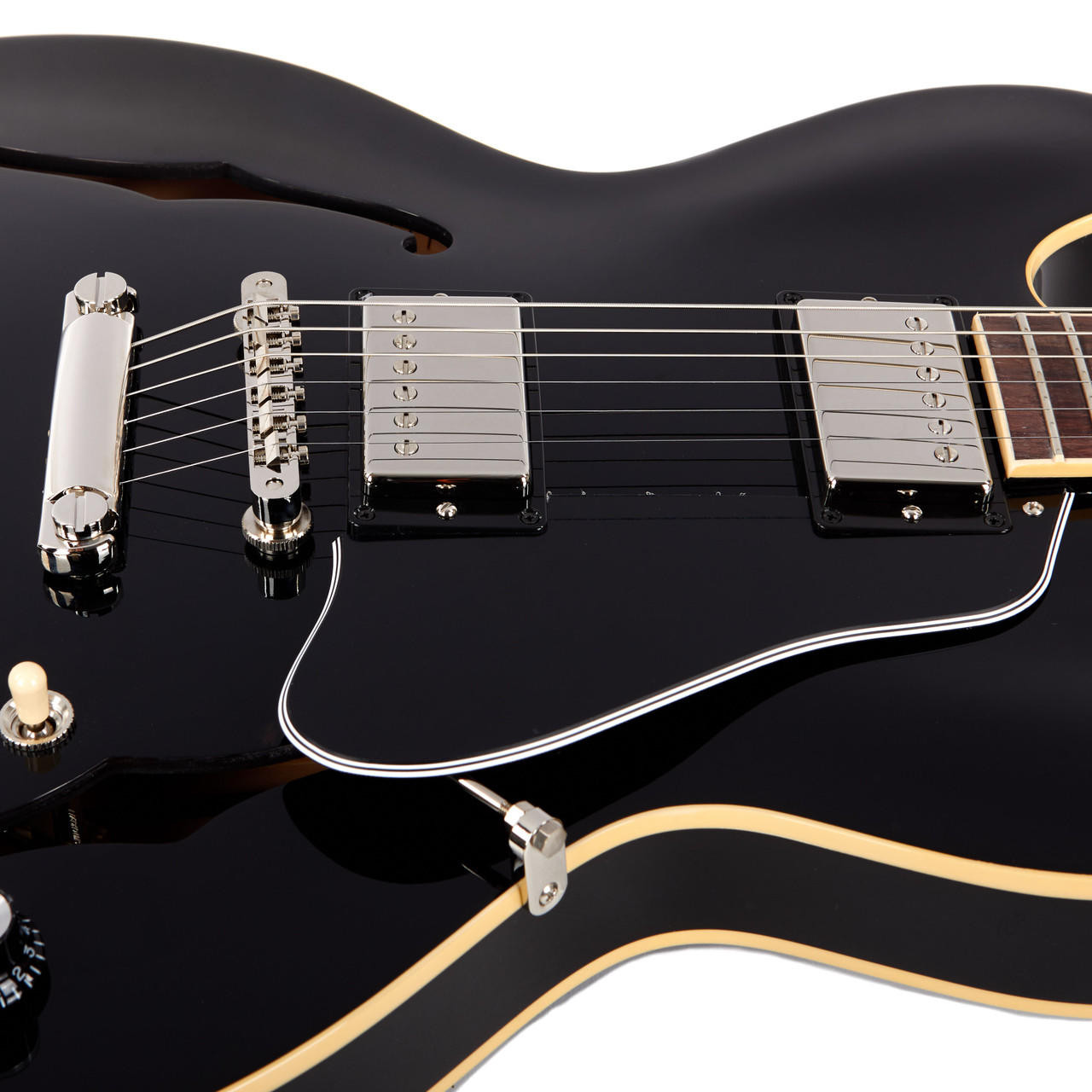 Gibson ES-335 Semi-Hollow Electric Guitar - Vintage Ebony | Cream