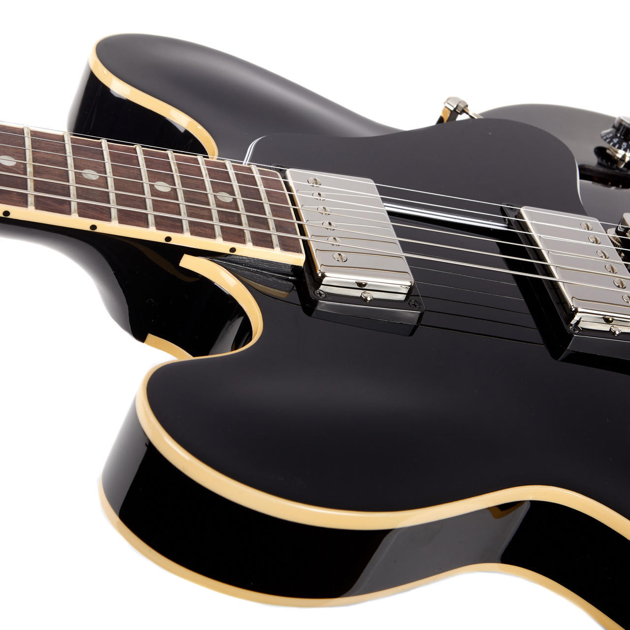 Gibson ES-335 Semi-Hollow Electric Guitar - Vintage Ebony | Cream