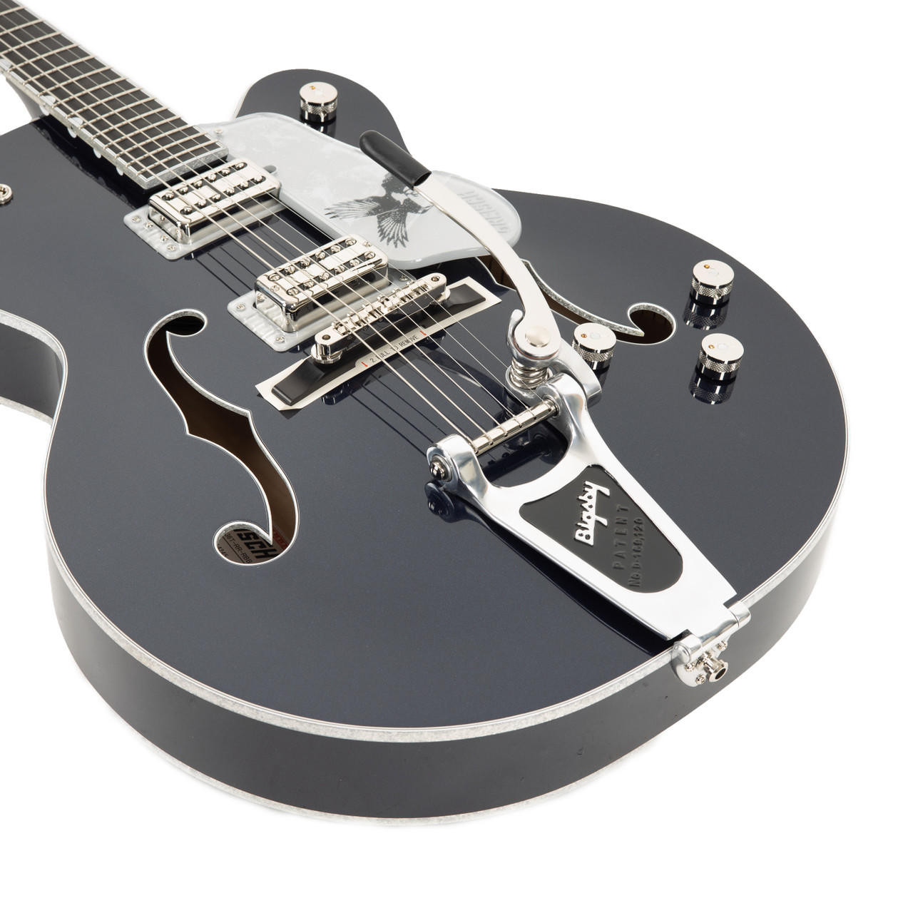 Gretsch G6136T-RR Rich Robinson Falcon Ebony - Raven's Breast Blue