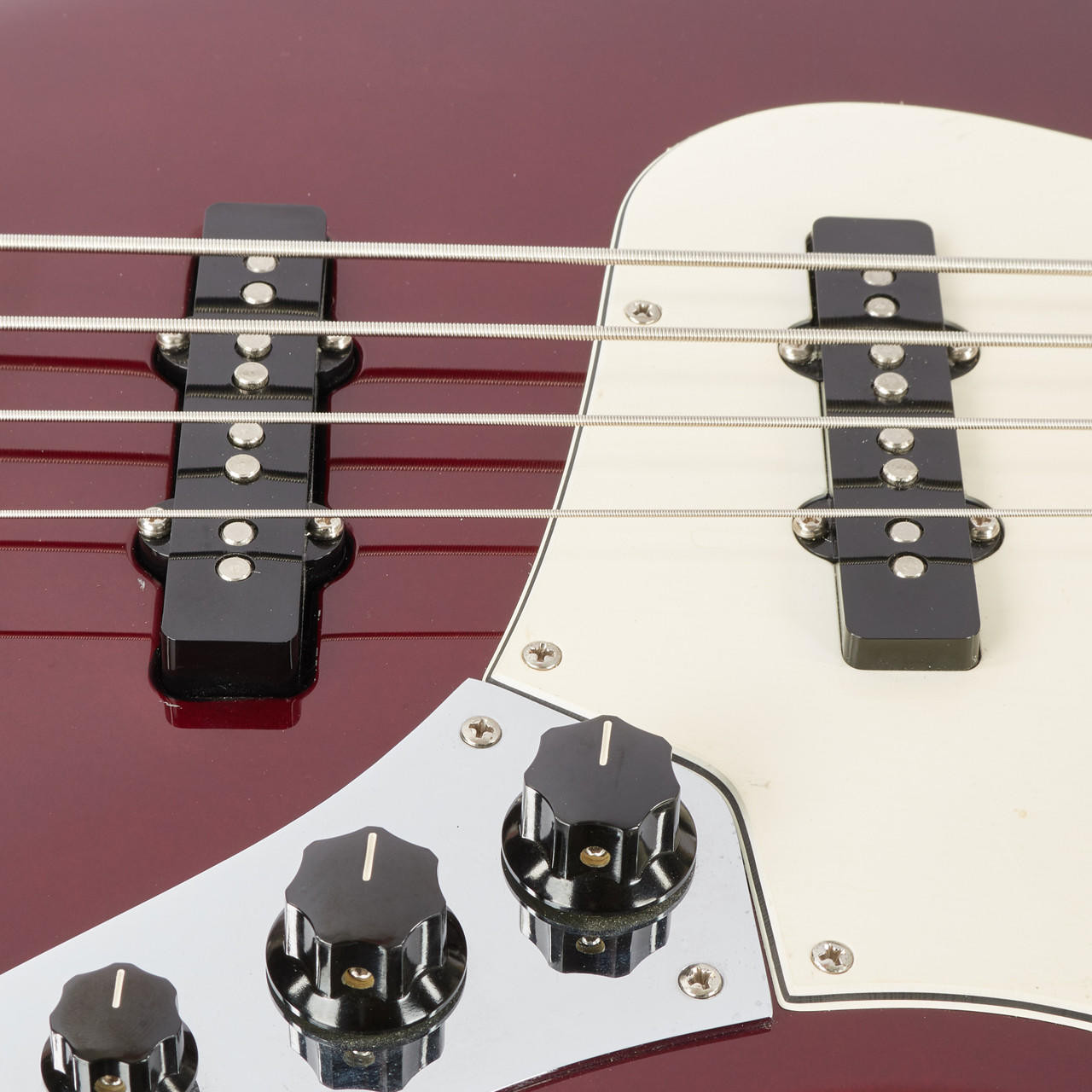Used Fender Standard Jazz Bass MIM Wine Red 2002 | Cream City Music