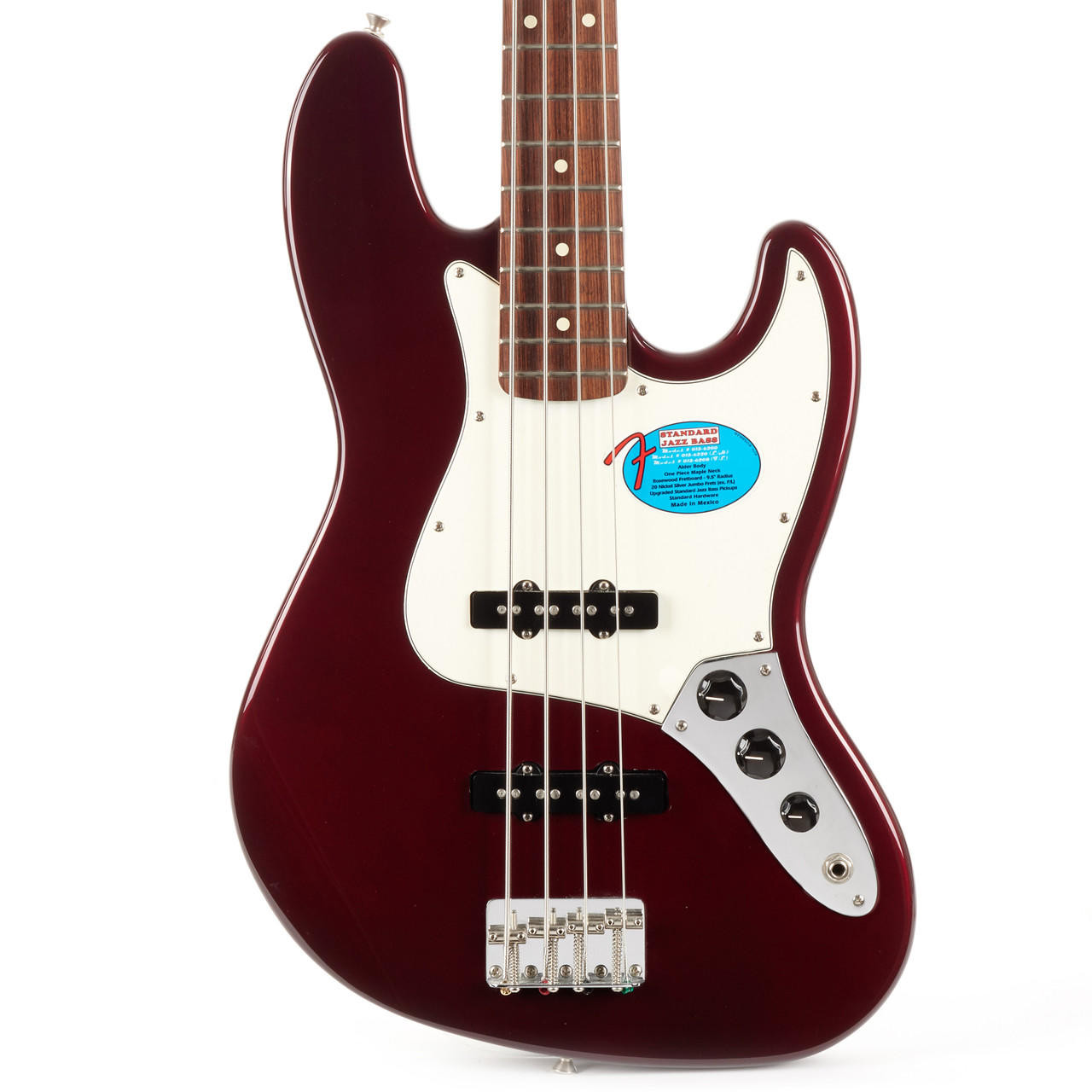 Used Fender Standard Jazz Bass MIM Wine Red 2002 | Cream City Music