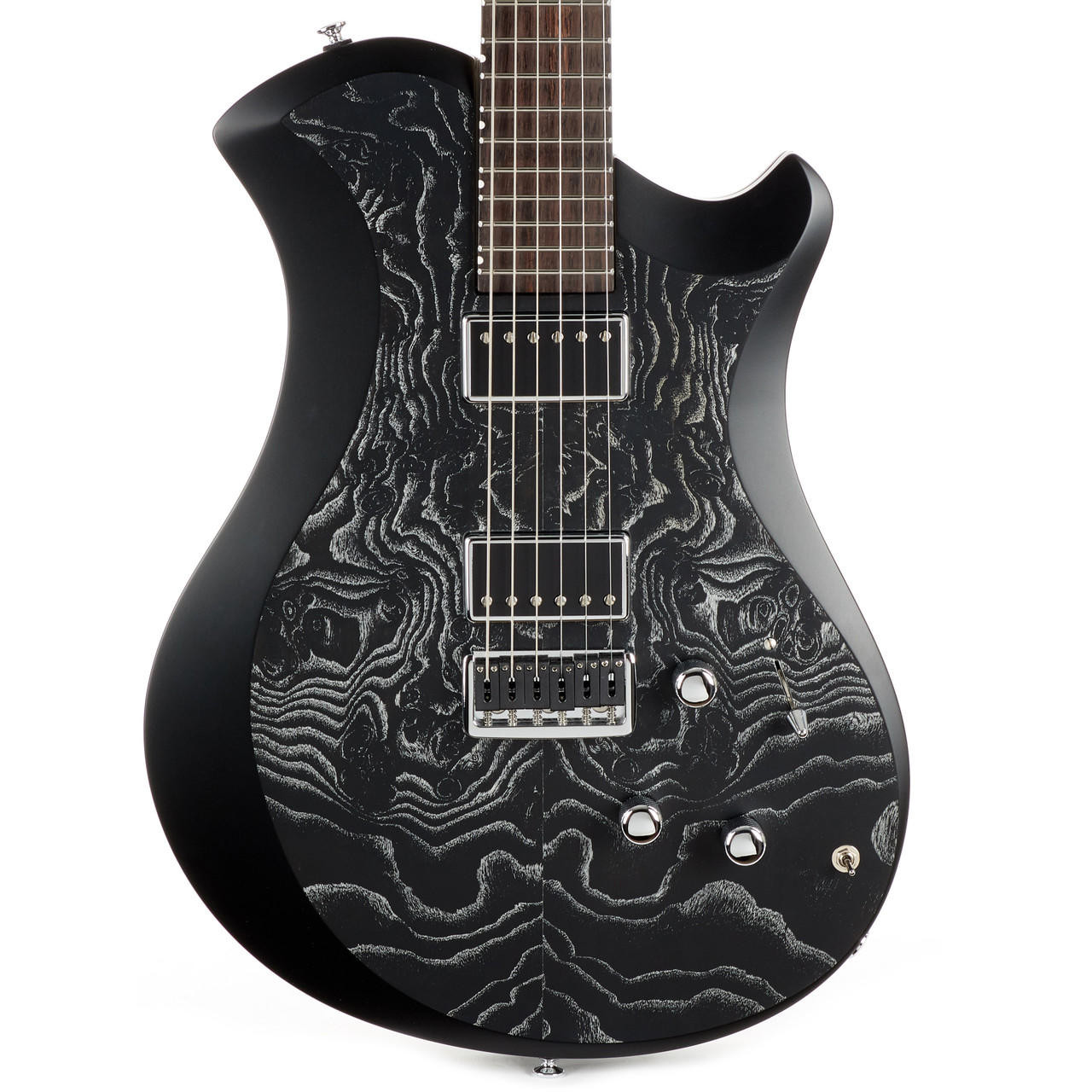 Relish Mary One with Piezo & Burl Ash Top - Black Edge | Cream