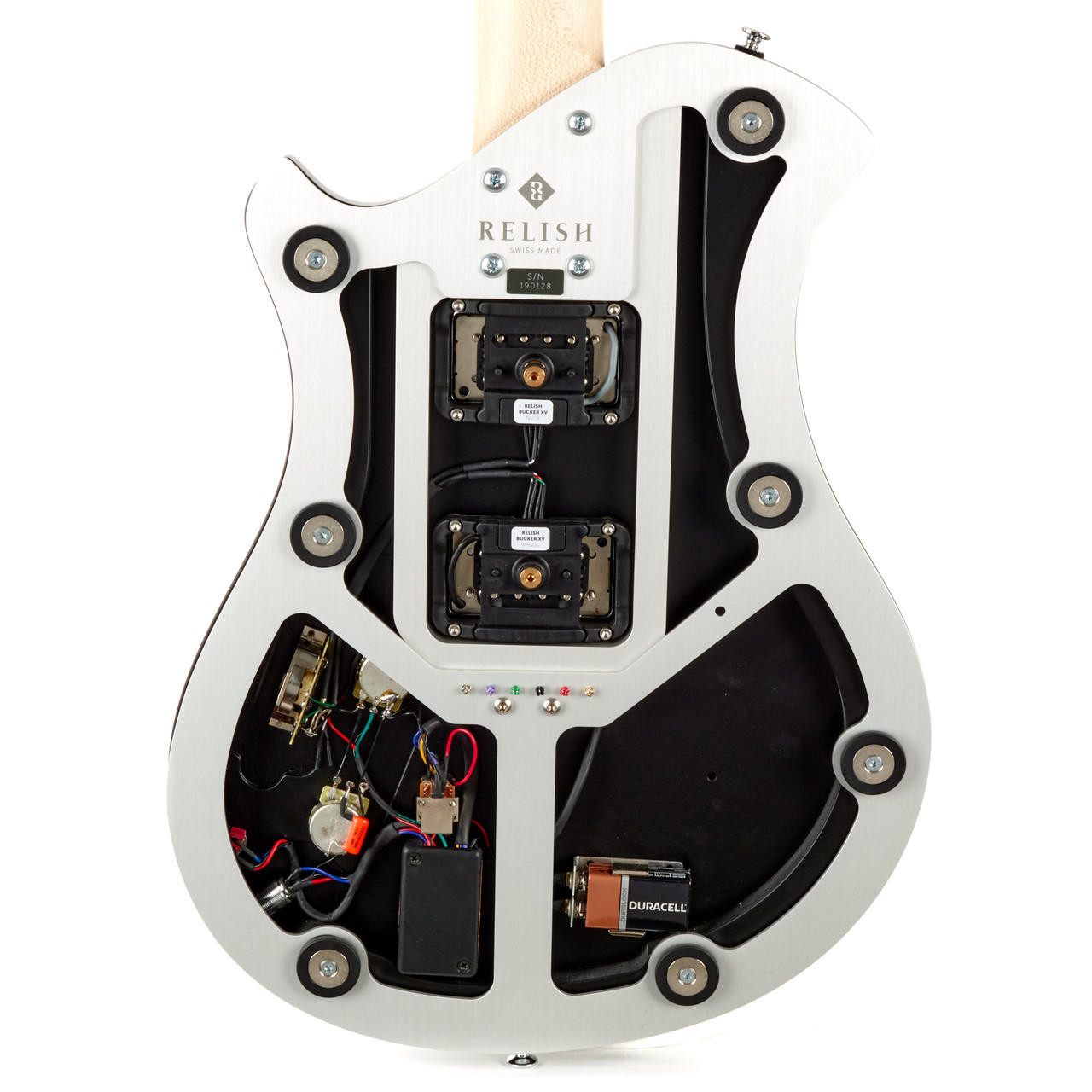 Relish Mary One with Piezo & Burl Ash Top - Black Edge | Cream