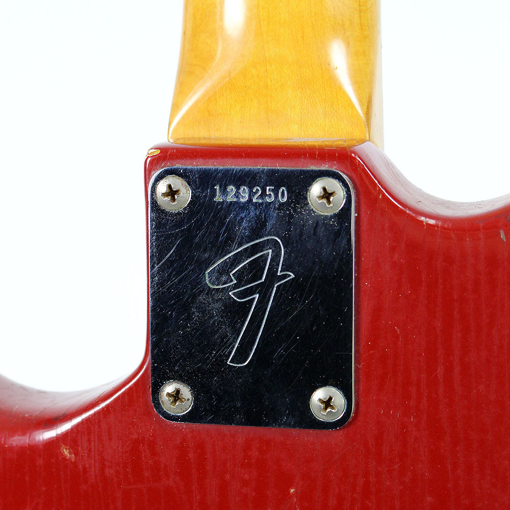 Vintage 1966 Fender Musicmaster II Electric Guitar Red Finish