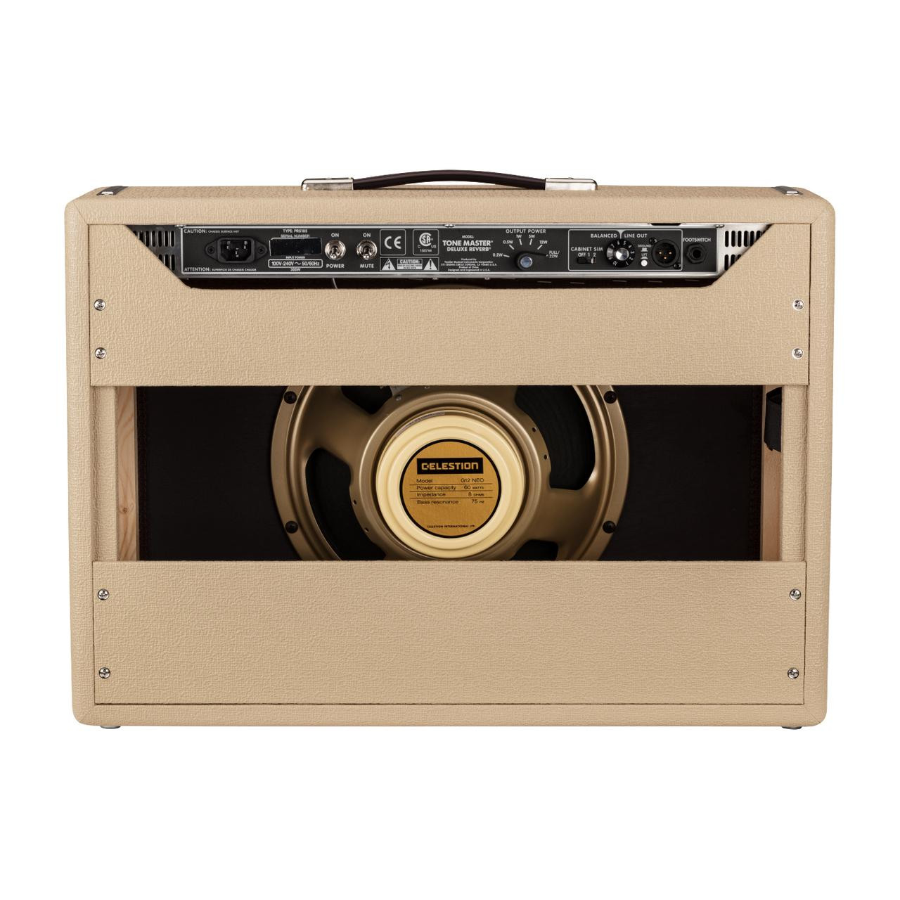 アンプ Fender Deluxe Reverb ToneMaster Blonde Fender Tone Master Deluxe Reverb 100W 1x12 Combo Amp - Blonde