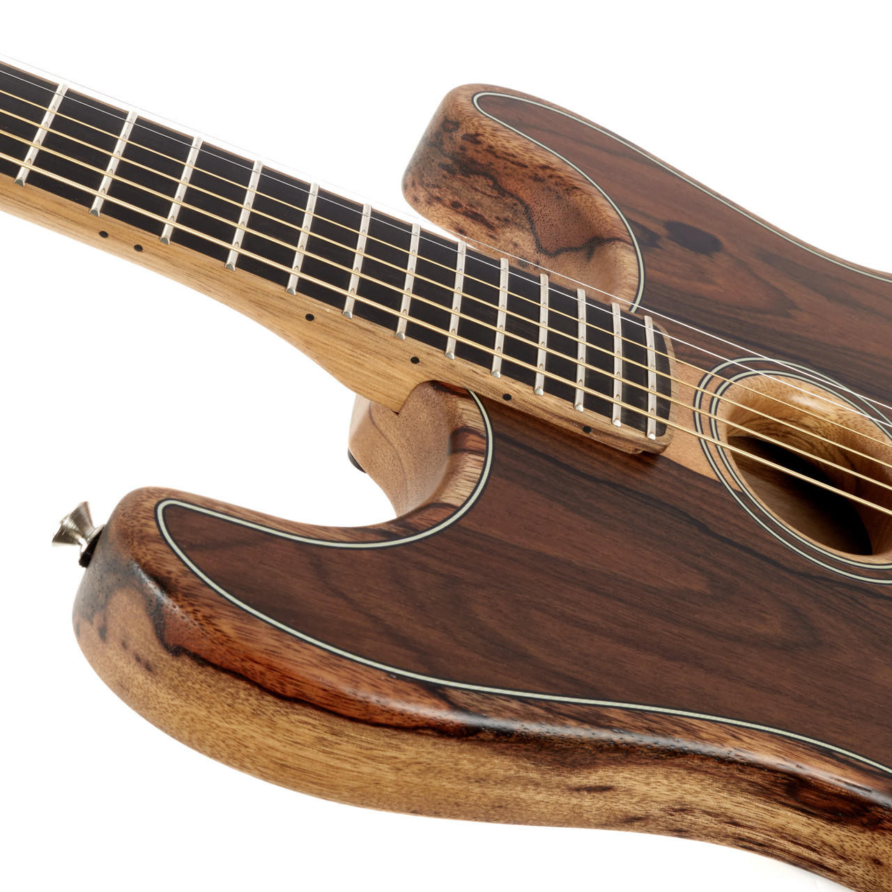 Fender Exotic American Acoustasonic Stratocaster Ebony - Ziricote