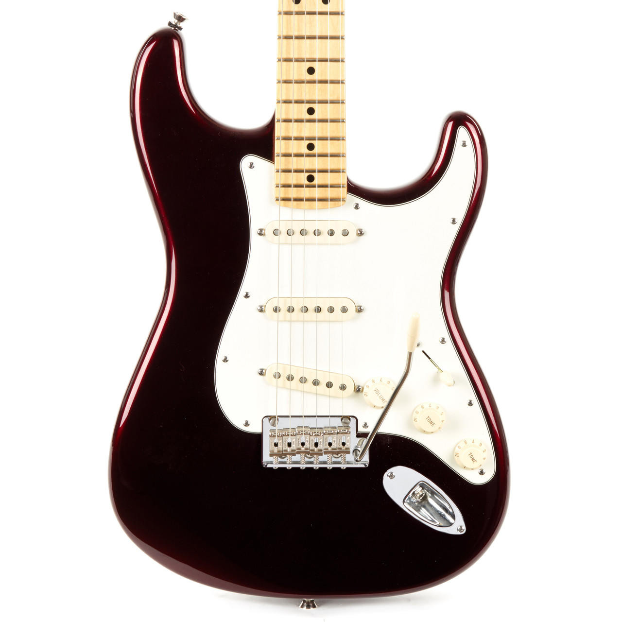 Used Fender American Standard Stratocaster Metallic Wine Red 2015
