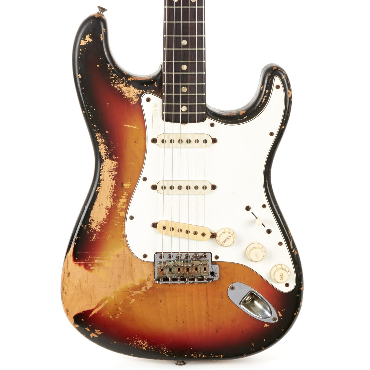 Vintage Fender Stratocaster Sunburst 1968 | Cream City Music