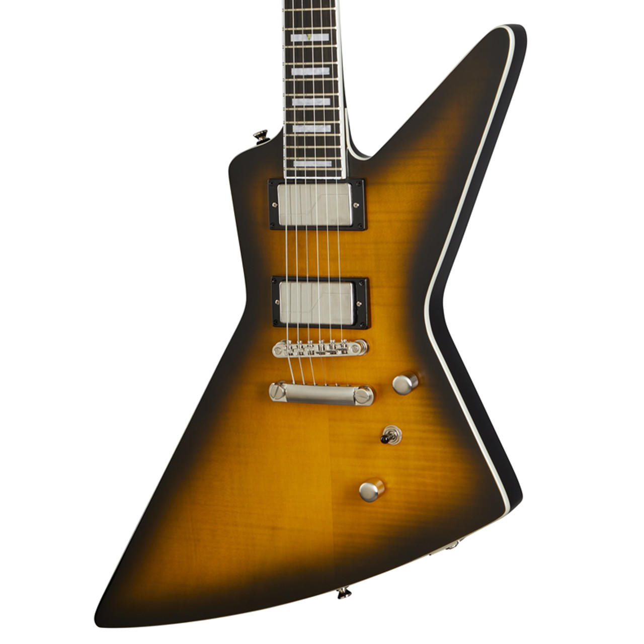 新品 Epiphone Extura Prophecy Explorer Epiphone Extura Prophecy Electric Guitar - Aged Jet Black Metallic