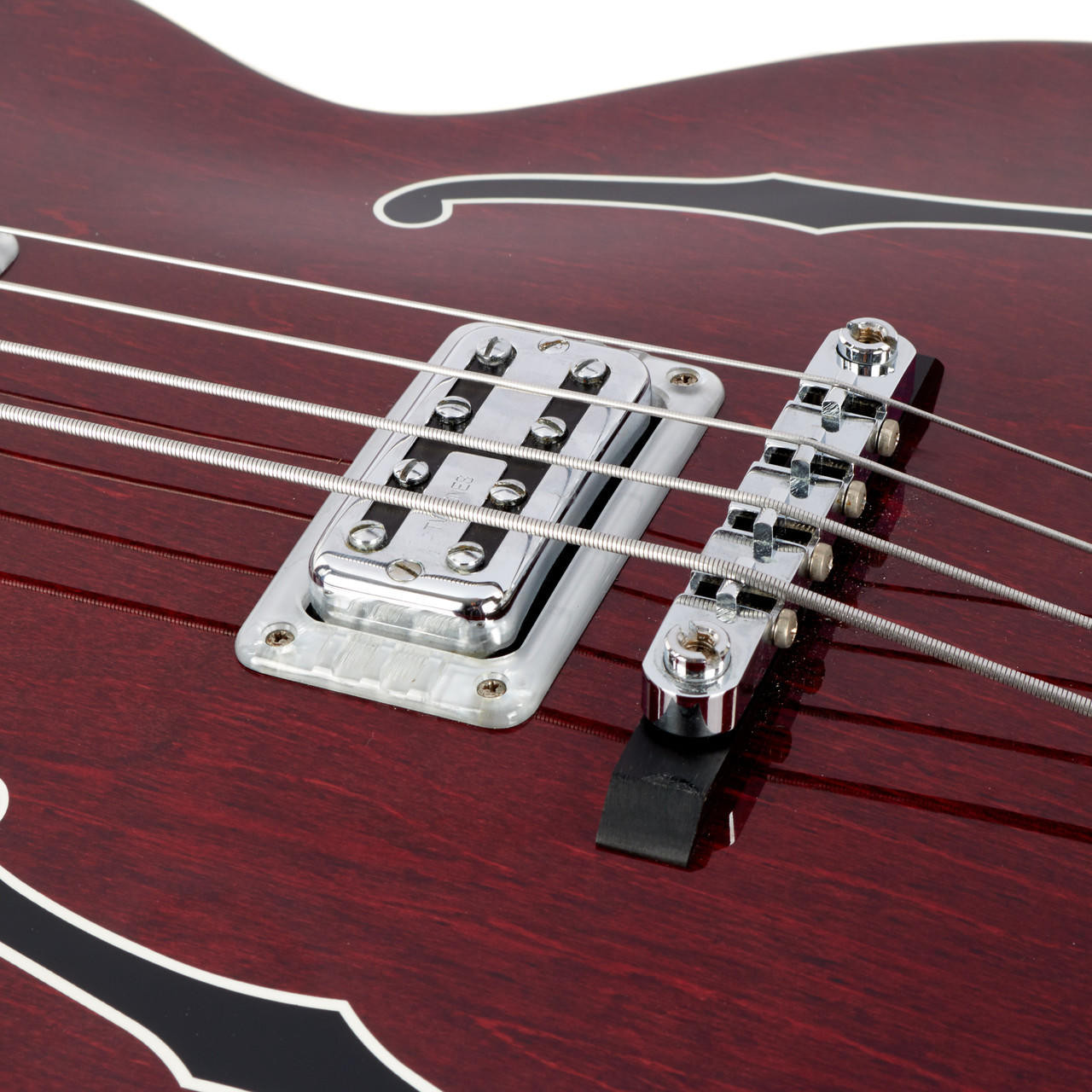 Used Gretsch G6073 Electrotone Bass Burgundy Stain 2005 | Cream