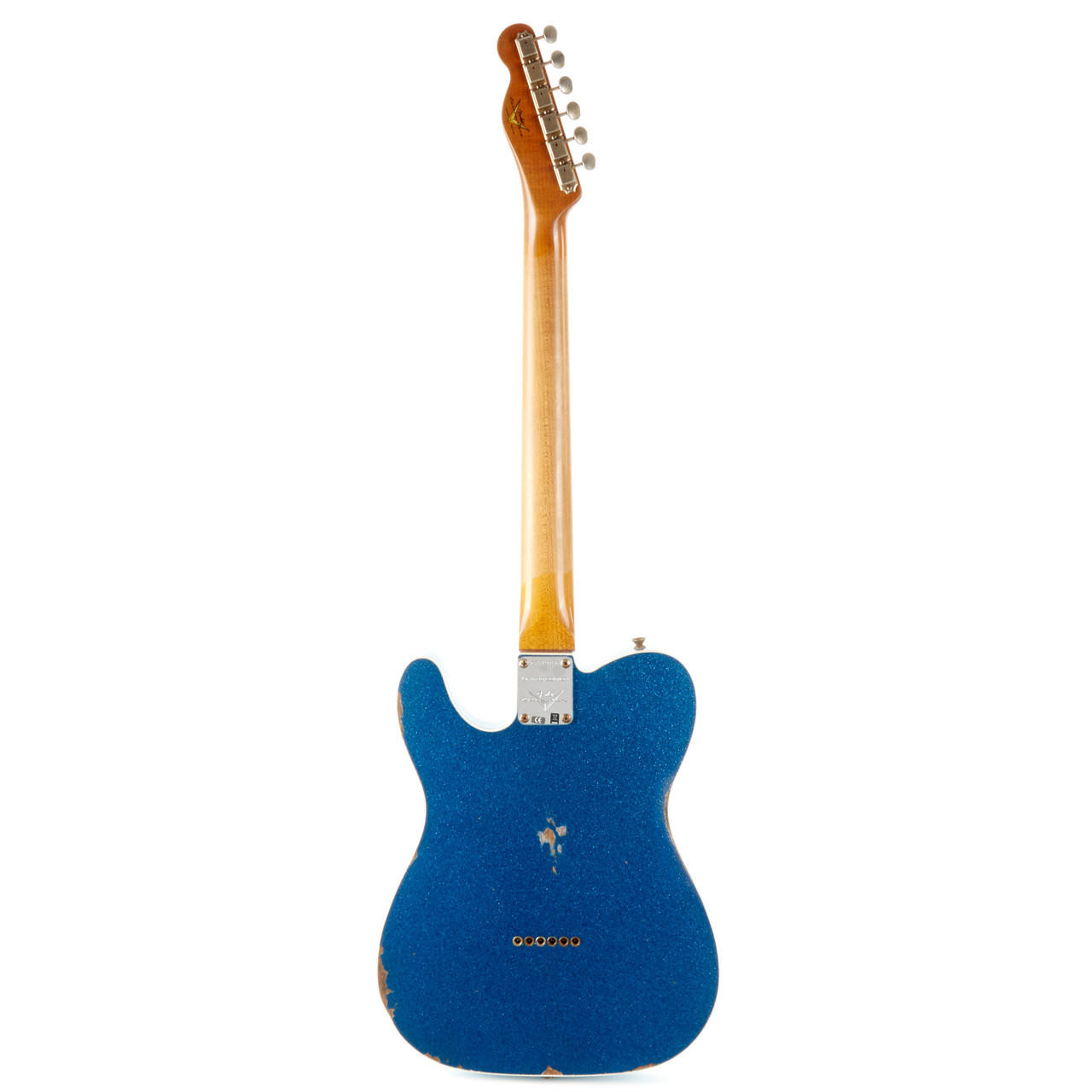 ギター Fender Custum Shop 61 Custom Telecaster Fender Custom Shop 1961 Telecaster Custom Relic - Aged Blue