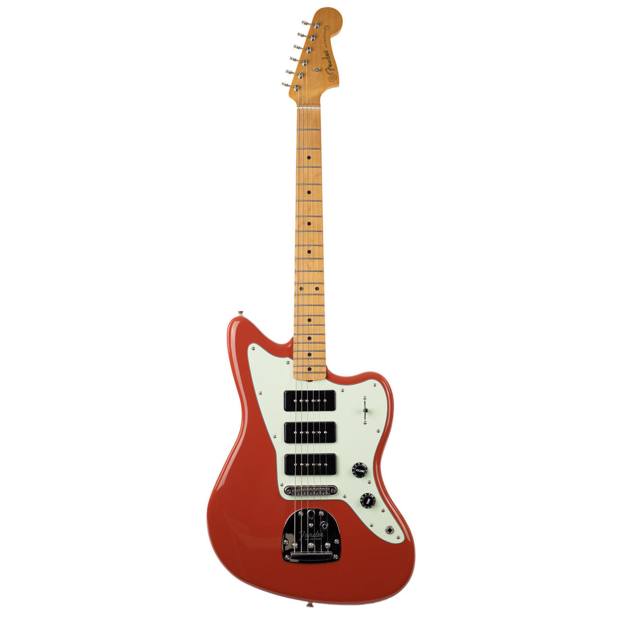 Fender Noventa Jazzmaster Maple Fiesta Red | Cream City Music