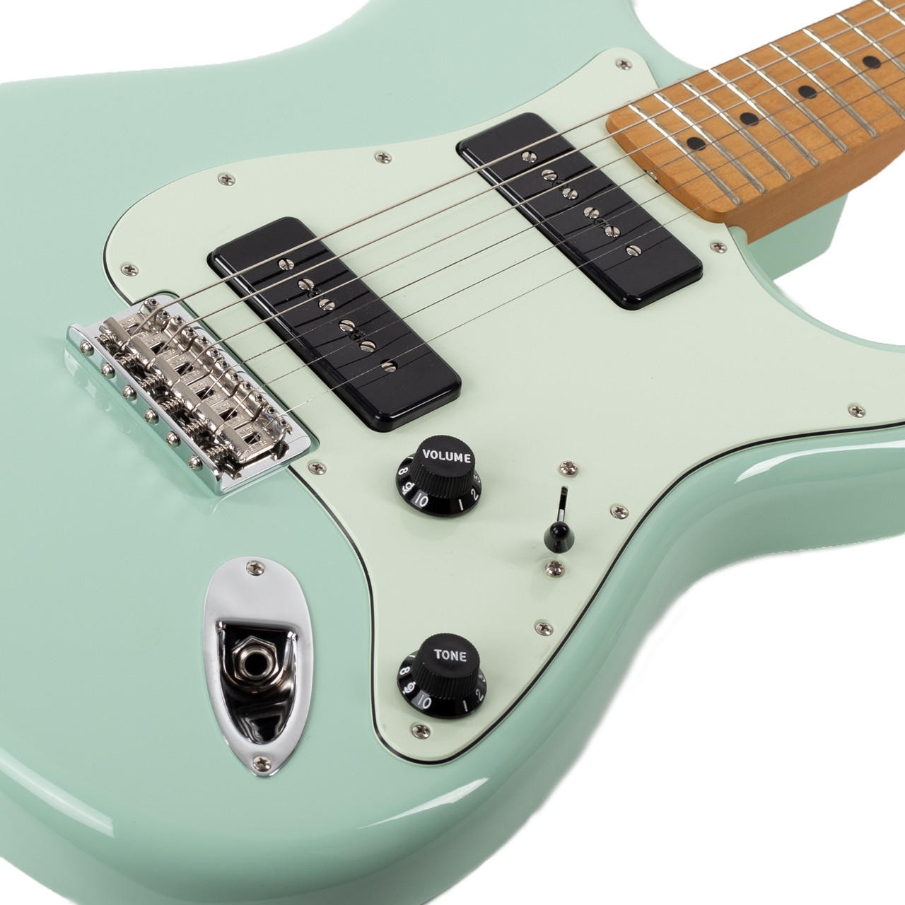 Fender Noventa Stratocaster Maple Surf Green | Cream City Music