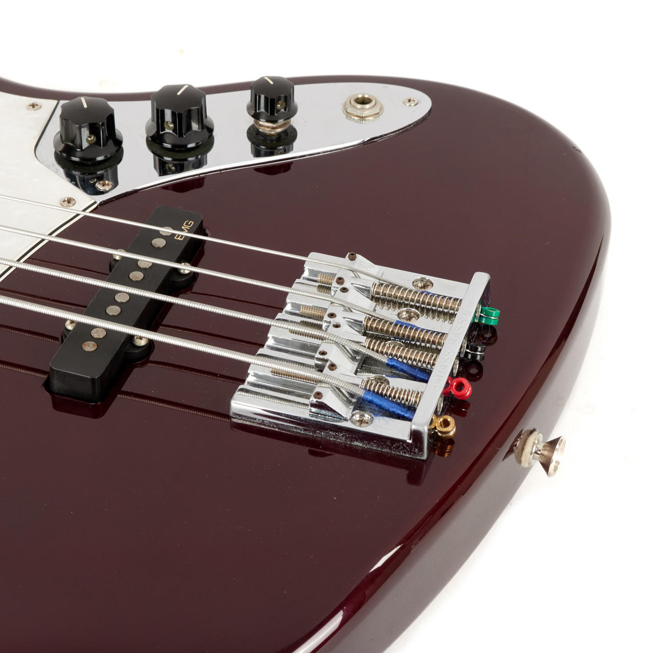 Used Fender Jazz Bass Fretless MIM Wine Red 2003 | Cream City Music