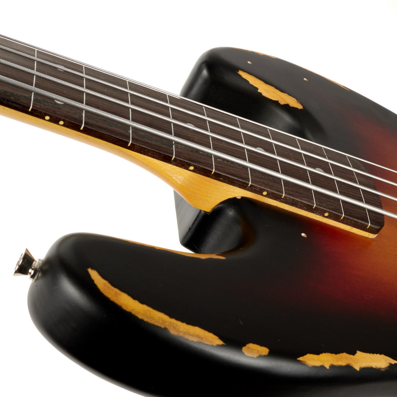Used Vintage Icon Series VJ74 Fretless J-Bass Style Sunburst